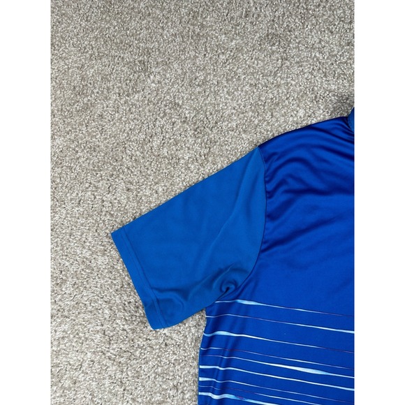 Oakley Hydrolix Polo Shirt Mens Medium Blue Short Sleeve Regular Fit Golf Casual - Picture 4 of 10